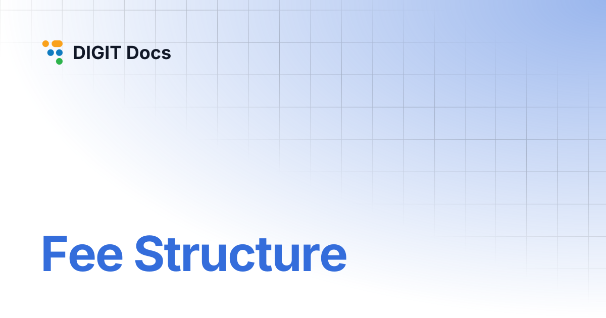 Fee Structure | LG-v2.8 | DIGIT Docs
