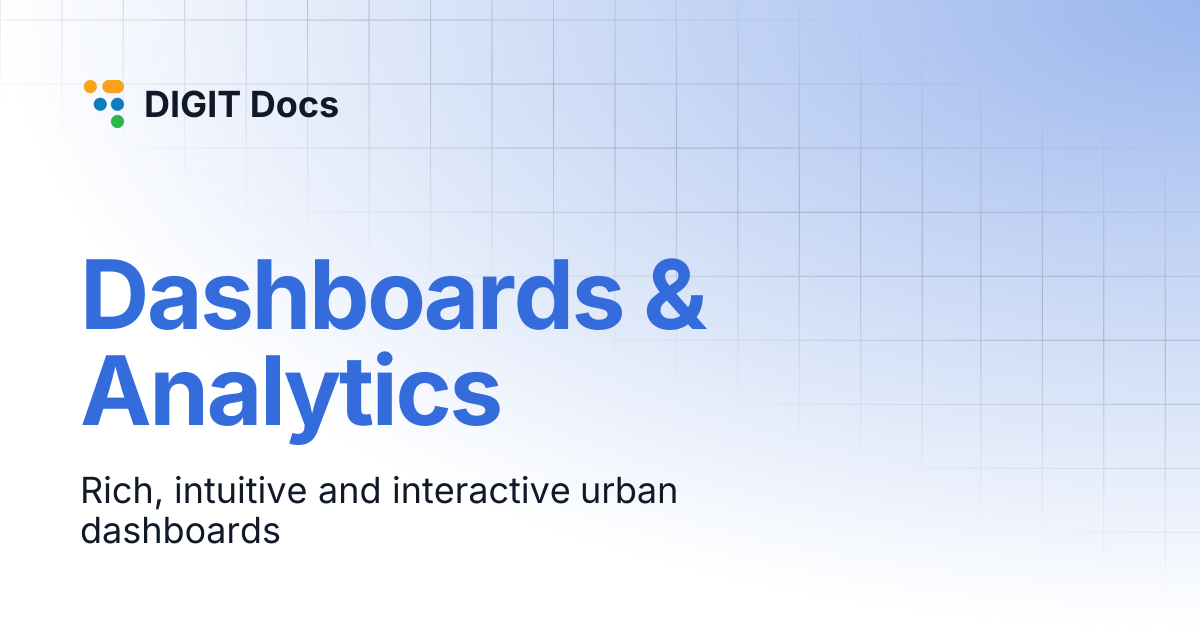Dashboards & Analytics | DIGIT Docs