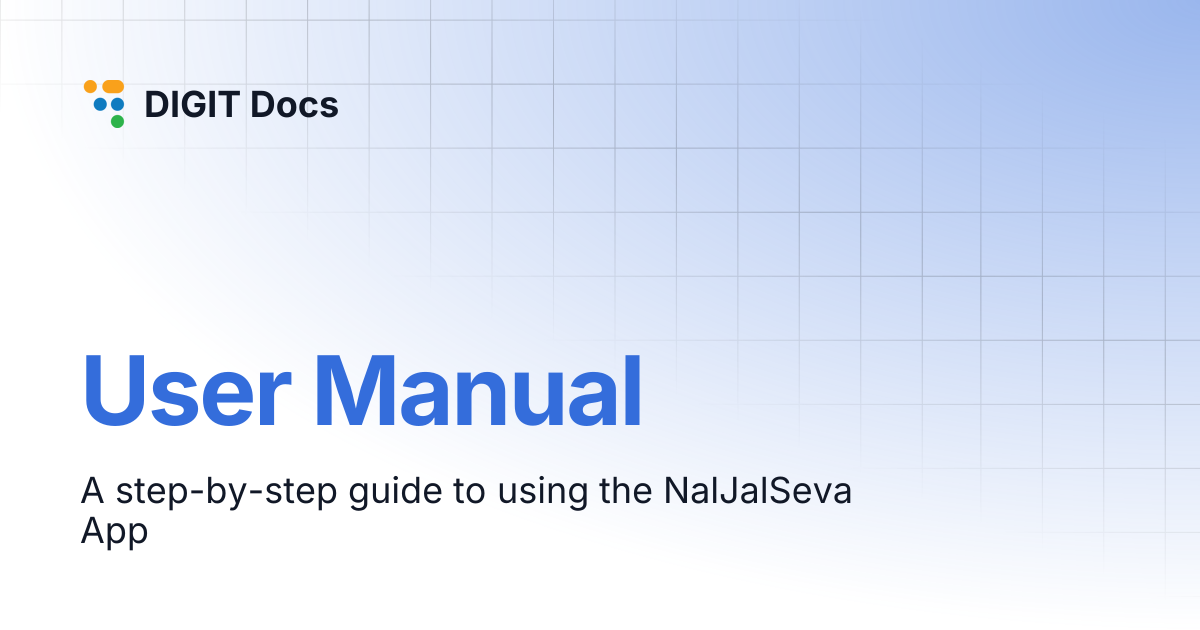 User Manual | DIGIT Docs
