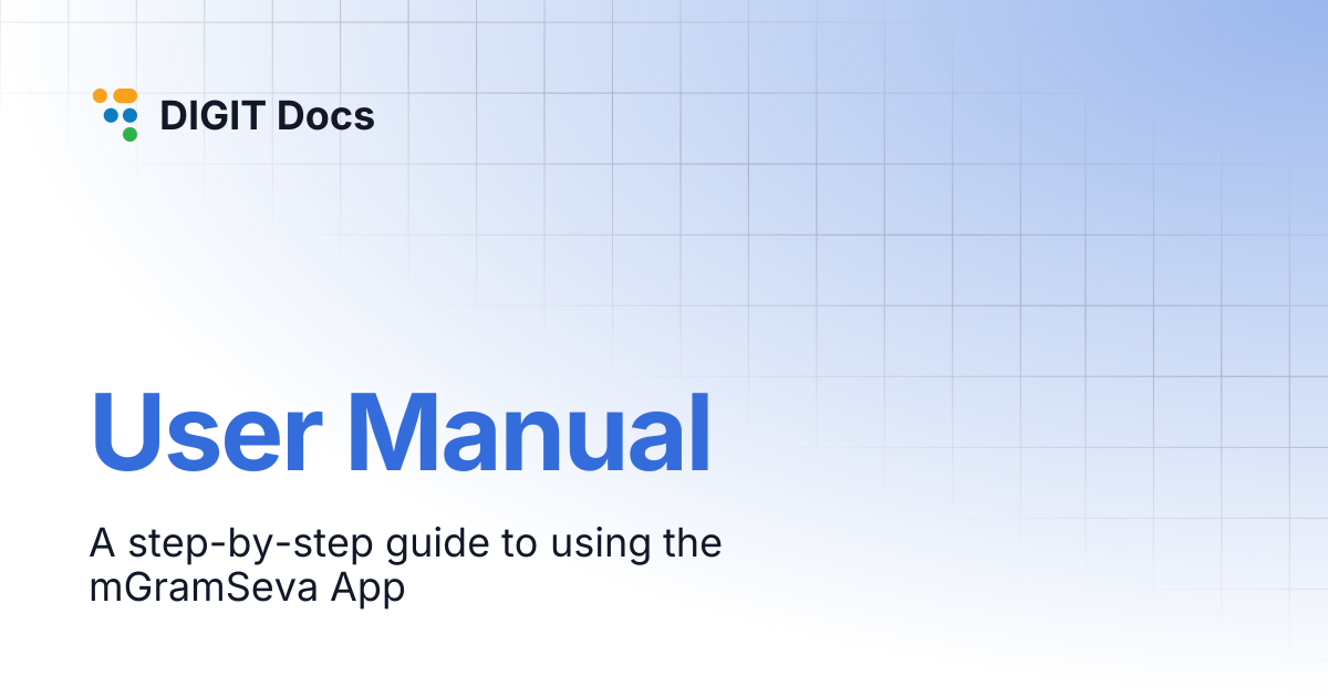 User Manual | PFM-v2.3 | DIGIT Docs